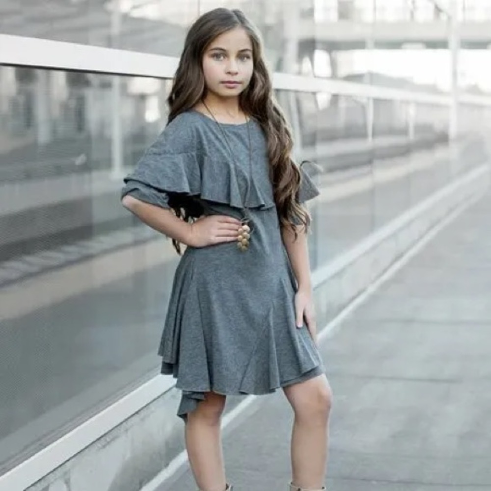 Joyfolie mia joy mireille dress in charcoal size 8